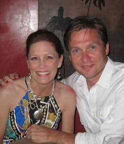 Jennair Gerardot with her husband.