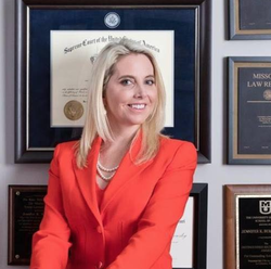 Photo of Jennifer Bukowsky taken at her law firm.