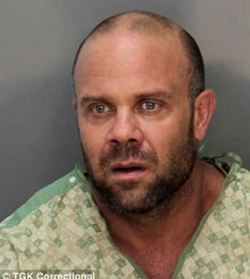 Mugshot of Jonathan Oddi that was taken after his stay at the hospital.