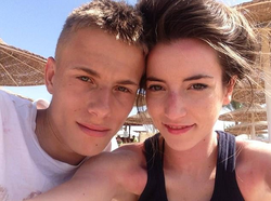 Photo of Jordan Worth and her ex-boyfriend who she abused, Alex Skeel