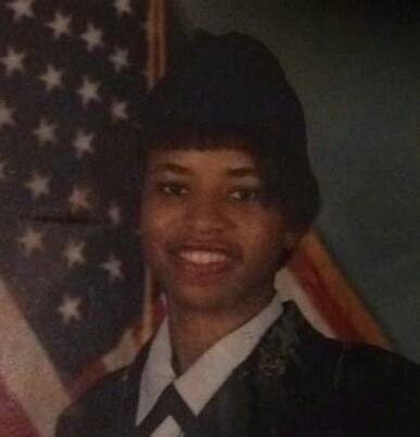 Photo of Joy in her United States Air Force uniform from when she served