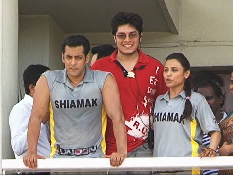 Junaid Khan with Salman Khan and Rani Mukherjee