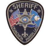 The badge of the Ouachita Parish Sheriff's Office, where Justin served