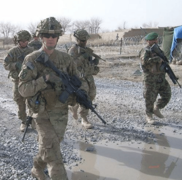 Photo of Walter during one his missions in Afghanistan.