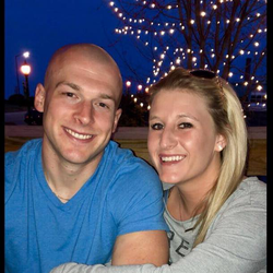 Katelyn Self and her fiance Alex Burns