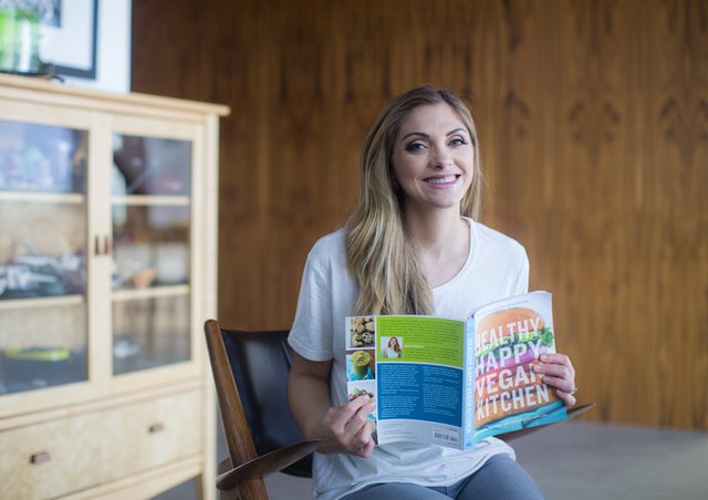 Kathy with her book