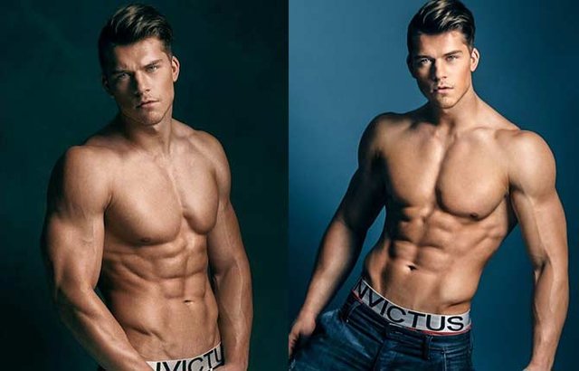 Kaz van der Waard in a photoshoot