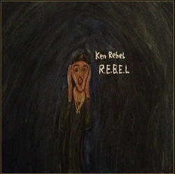 The album cover of Ken Rebel's first mixtape, R.E.B.E.L.