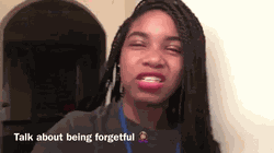 The Gif of Kenidra Woods from one of her videos.