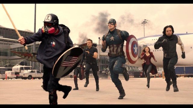 Based Stick Man leading The Avengers