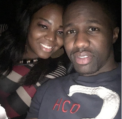 Photo of Kyran Ashford with his wife.