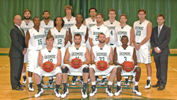 Photo of Larry Cermak with his basketball team.