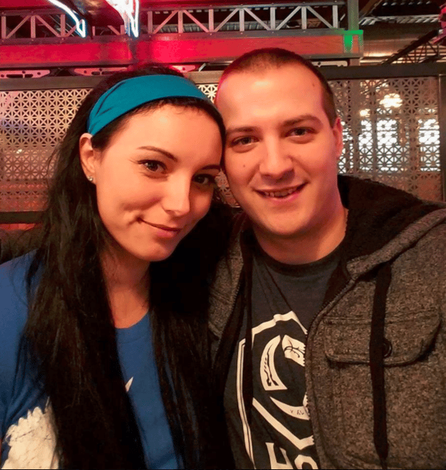 Tia with her boyfriend