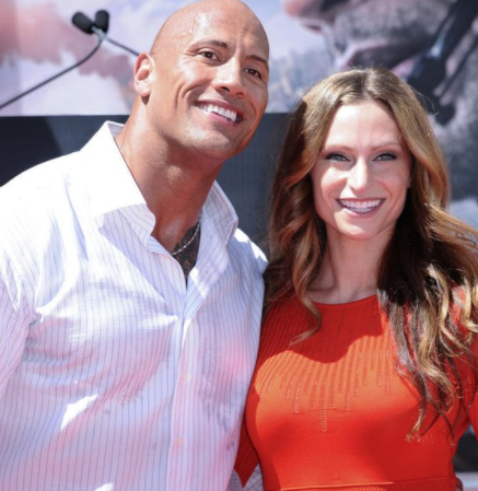 Lauren Hashian with Dwayne Johnson (via Boston Herald)