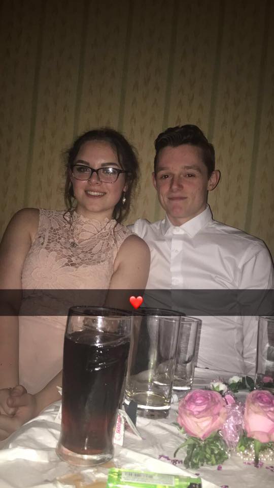 Snapchat of Lewis with Olivia Campbell