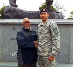 Staff Sgt. Logan Melgar with his father