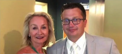 Photo of Lukasz Niec with a woman.
