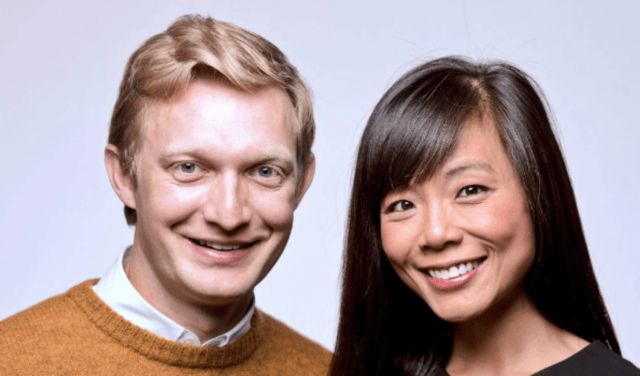 Lowe with his wife Weijia Jiang, a CBS White House correspondent.