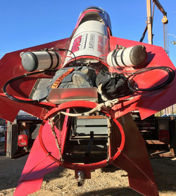 Photo of Mad Mike Hughes' 2017 rocket