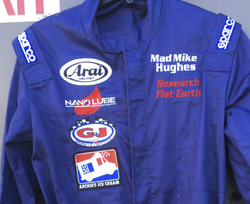 Mad Mike Hughes'space suit for his 2017 rocket launch
