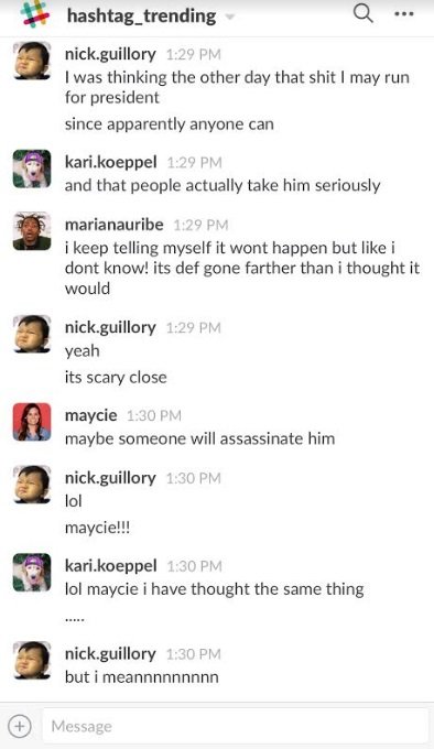 3rd part that mentions the Trump assassination