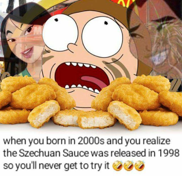 Meme about the Szechuan Dipping Sauce