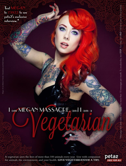 Megan Massacre's PETA2 ad