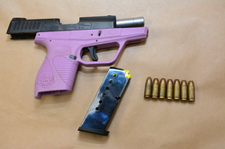 Gun that was confiscated from the arrest