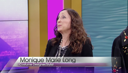 Image of Monique Marie Long during an interview.