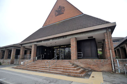 Guildford Crown Court in Guildford, Surrey where Natasha Claus was sentenced