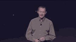 GIF of Neil Hunt from one of his Ted Talks.