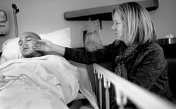 Patricio with his mother, Loretta Butler, after a gender transitioning surgery