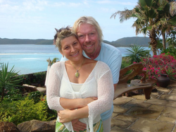 Pilar Stella Ingargiola with Richard Branson.