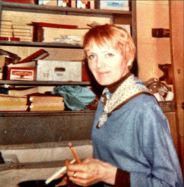 Photo of Rebecca taken when she was a younger woman.