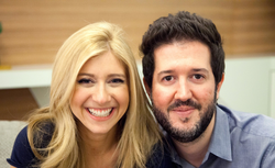 Photo of Sara Eisen and her husband Matthew Levine