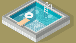 Sarah Drasner SVG Animation of a swimming pool