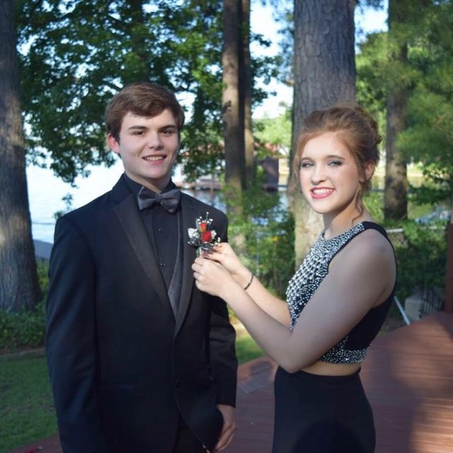 Sarah with her date