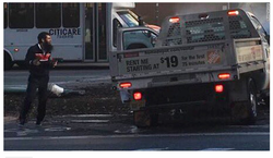 Saipov near the crash site