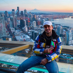 Scott on the Space Needle in Seattle