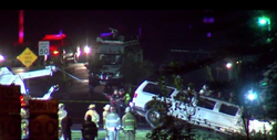 Photo of the Limousine after the crash.