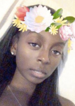 Image of Shawntay Young that she has taken using Snapchat.