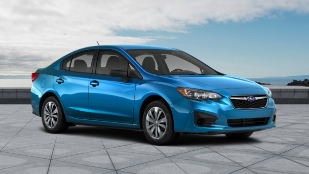 Example of the car Skylee was last seen in a a blue 2017 Subaru Impreza with Arizona license plate # CAS2410