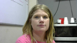 Photo of Sommer Odom in a classroom