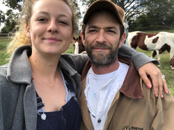 Sophie with her father