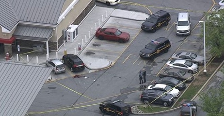 Police at the scene