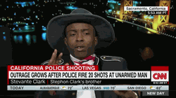 Interview with Stevante Clark with CNN about the death of his brother, Stephon Clark.