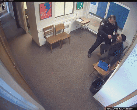 An incident caught on camera that occurred in 2015.