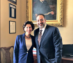 Steven Nerayoff with a politician.