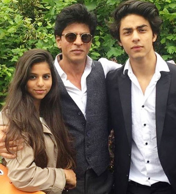 Suhana with her brother and father