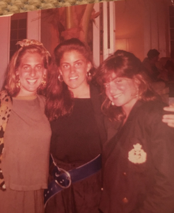 Photo of Susan Peirez with her friends when she was younger.